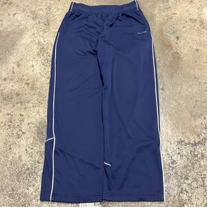 Retro Reebok Track Pants Men’s Medium Blue Loose Fit Breathable Streetwear Sport